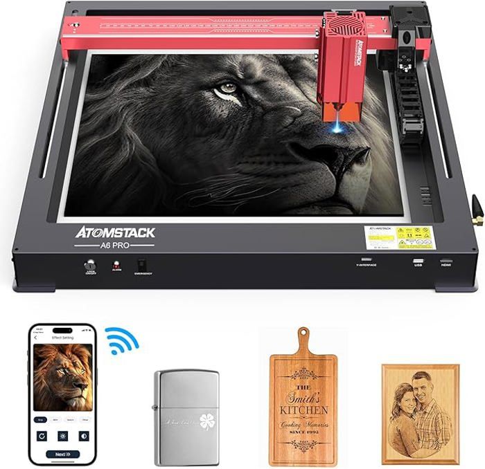 ATOMSTACK A6 Pro Laser Engraver Cutter 5.5W Optical Power Engraving ...
