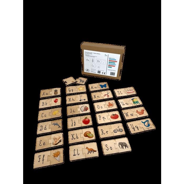 100 Lettres En Bois Pour Enfants - Décoration, DIY, Mariage | Puzzle Bambou Rose | 1,5x1,5 Cm