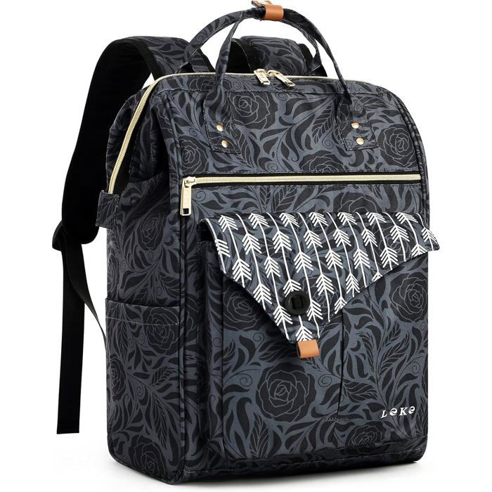 Sac À Dos Pour Femme-Cartable-Avec Compartiment Pour Ordinateur