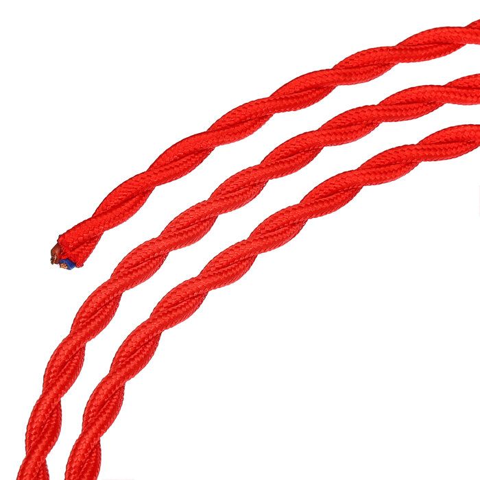 Sourcing Map Stoffummanteltes Kabel 18AWG – 10 M, Beige, Vintage Stil Für Pendelleuchten & DIY