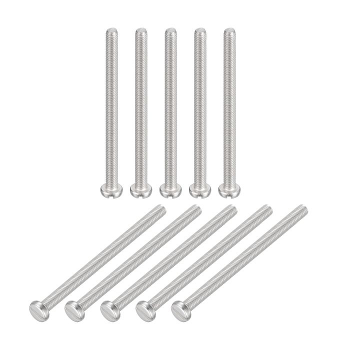 Vis fendue SOURCING MAP 20Pcs M3x45mm Acier Inoxydable 304 Machine Vis Fendu Conduire Obligatoire Diriger Vis Boulons