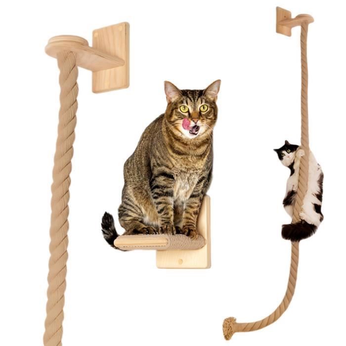 Meilleurs prix pour Griffoir mural - COTON - 170CM - Installation facile - Design lgant - Pour chats PZCC