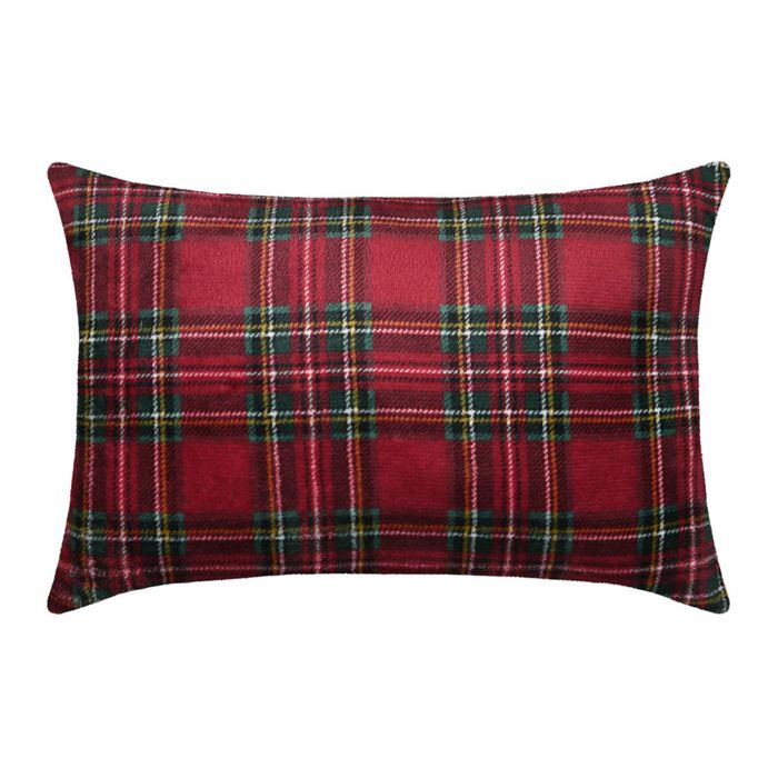 Coussin à carreaux écossais Rouge 40x60 cm