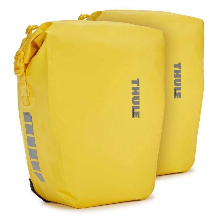 Sacoche de vélo - THULE - Shield Pannier 25L Pair - Jaune - Étanche - Convertible bandoulière Sacoche de vélo - THULE - Shield Pannier 25L Pair - Jaune - Étanche - Convertible bandoulière