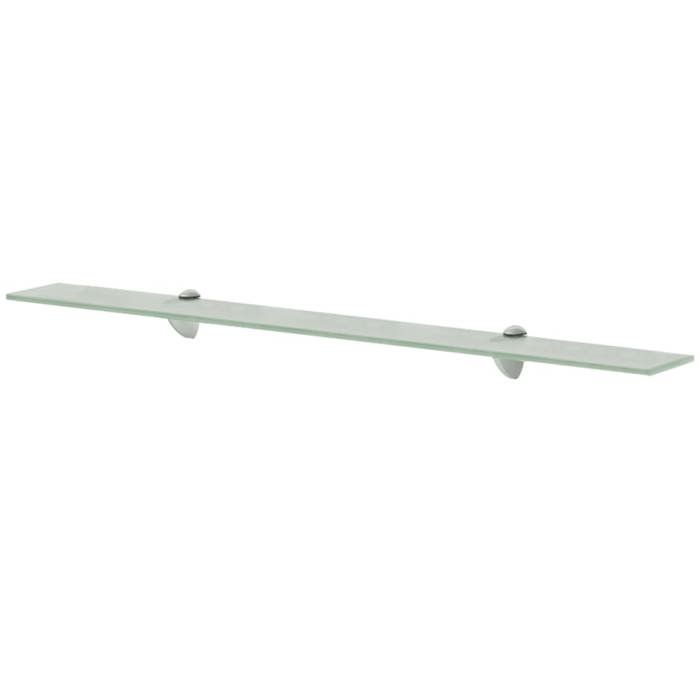 Étagère murale - vidaXL - Verre trempé - 90x10 cm - Transparent - Supports en zinc