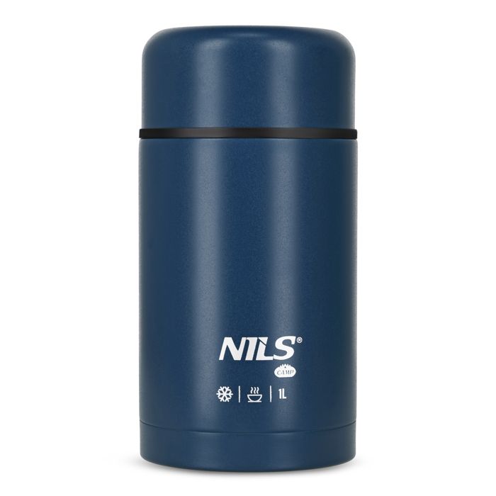 Thermos de repas - NILS CAMP - NC3802 - 1000 ml - Bleu - Acier inoxydable - Sans BPA - Double paroi - Maintien chaud 12h