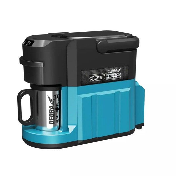 Machine à café sans fil - DEDRA - DED6920 - 18V - 240 ml - Café moulu ou dosettes - Arrêt automatique - Dedra