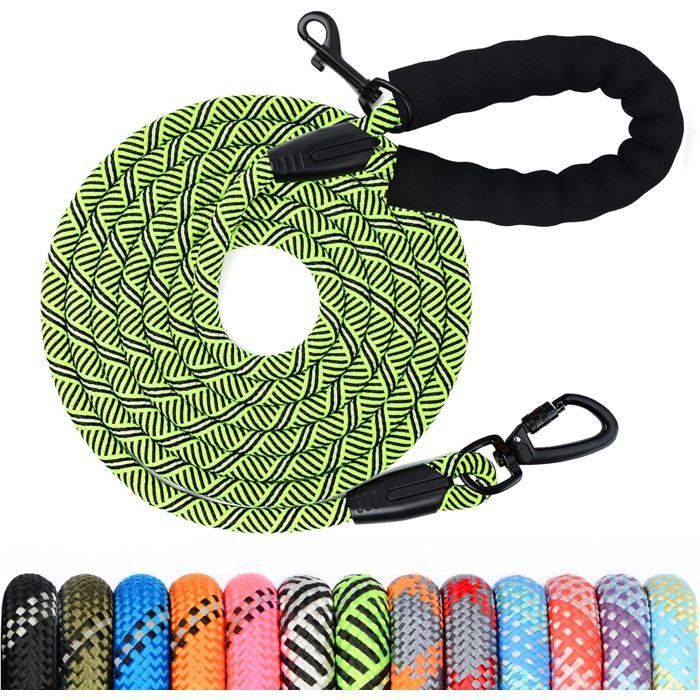 Longe de Dressage pour Chien - 1 2M/1 5M/2M/3M/5M/10M/20M/30M avec Poignée Rembourrée - Toutes Tailles (Petits à Grands Chiens)