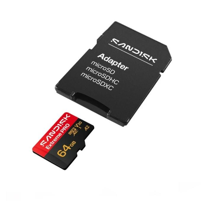 SanDisk Extreme PRO Carte mémoire flash A2 / Video Class V30 / UHS I U1 microSDXC UHS I - vue 2