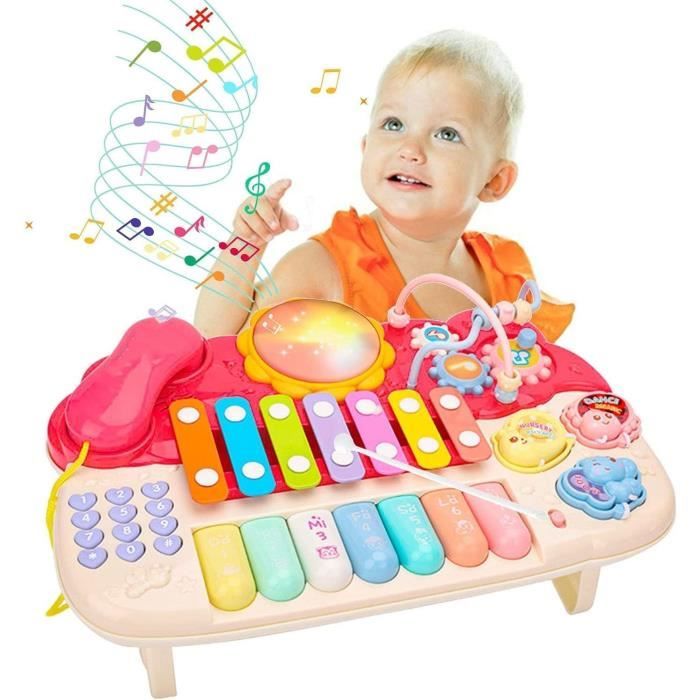 Cor D'harmonie Jouet 4 Touches Doré – Instrument éducatif En ABS – Pour Enfant – 38x19x10 Cm