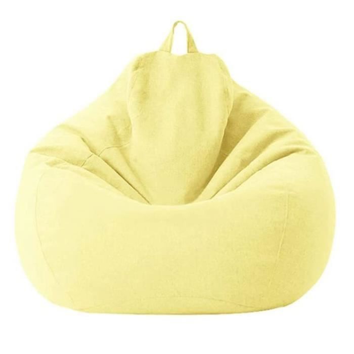 AMOUNE Housse de pouf Sans Remplissage 80x90cm - Sans Remplissage Pouf dintérieur/extérieur - Housse Lavable