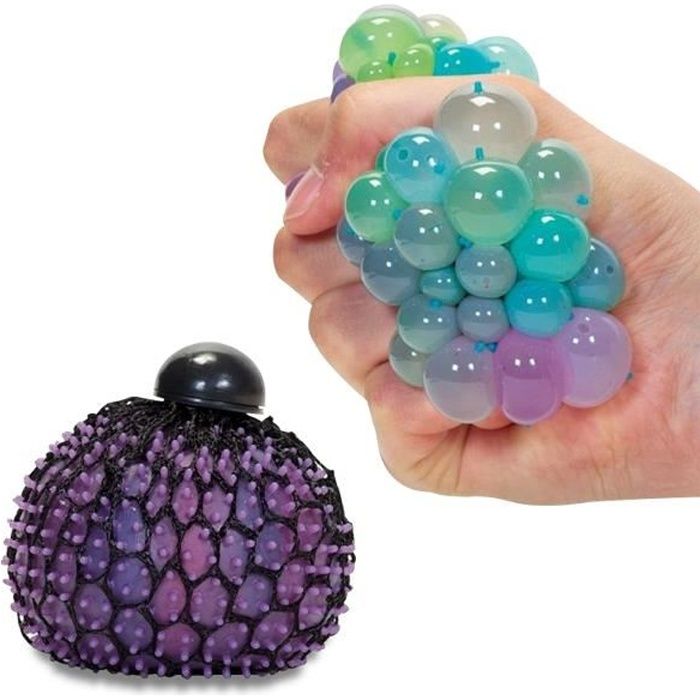 Balle antistress à gel - Marque inconnue - Diamètre 7 cm - Gel non toxique  - Coloris aléatoire