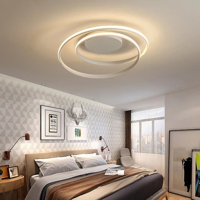 DEL Plafonnier Filament salon chambre éclairage Spiral Design Lampe Chrome 