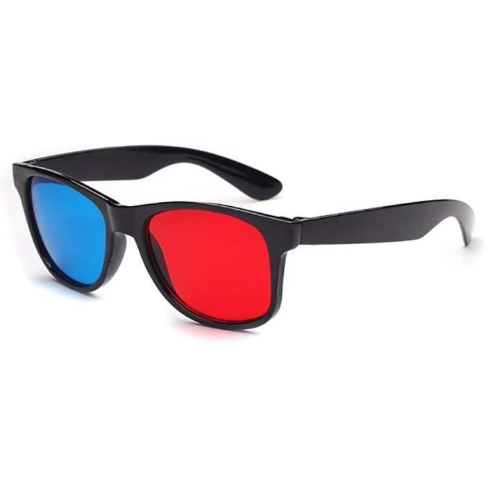 Lot De 10 Lunettes 3D En Papier Anaglyphe - Visionnage Films 3D à Domicile, Lentilles Rouge Et Bleu