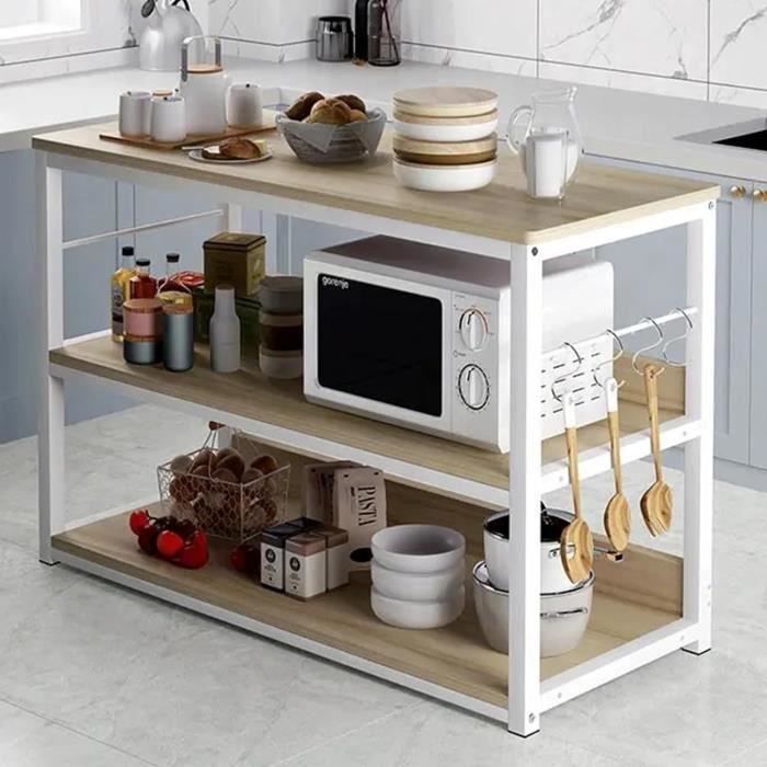 IDesign Étagère Rangement Cuisine 3 Niveaux - Transparent - Pour Épices Et Condiments