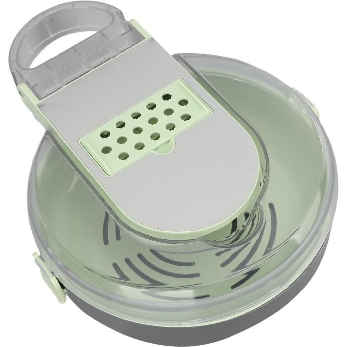 Ensemble Râpe à Fromage Avec Récipient Et Accessoires - 2 Coupe-légumes Acier Inox, éplucheur, Brosse - Rose