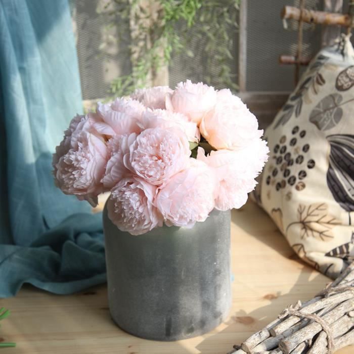 Soie artificielle Faux fleurs Pivoine mariage floral bouquet de mariée  Hydrangea G @flower 889 - Cdiscount Maison