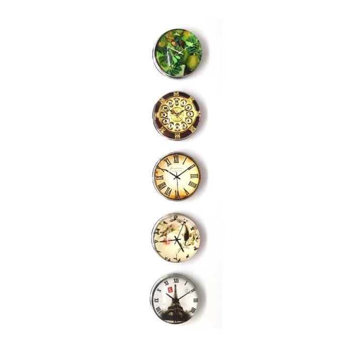 Lot de 5pcs Images Motifs Diff/érents Animaux 18mm Snaps Bijoux Interchangeable Diff/érent Coloris mon-bijou-pression Bijou Bouton /à Pression m/étal