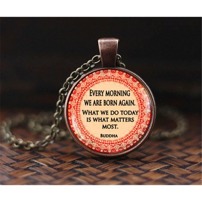 Bouddha Cite Collier Source D Inspiration De Motivation Yoga Sagesse Pendentif Bijoux Citation Inspirante De Bijoux Citation Achat Vente Sautoir Et Collier Bouddha Cite Collier Mixte Adulte
