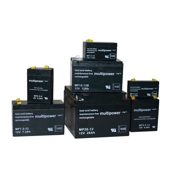 Multipower Batterie au plomb rechargeable - 12V - 7,2Ah - connexion 4,8mm -  151 x 65 x 94 mm - Cdiscount Bricolage