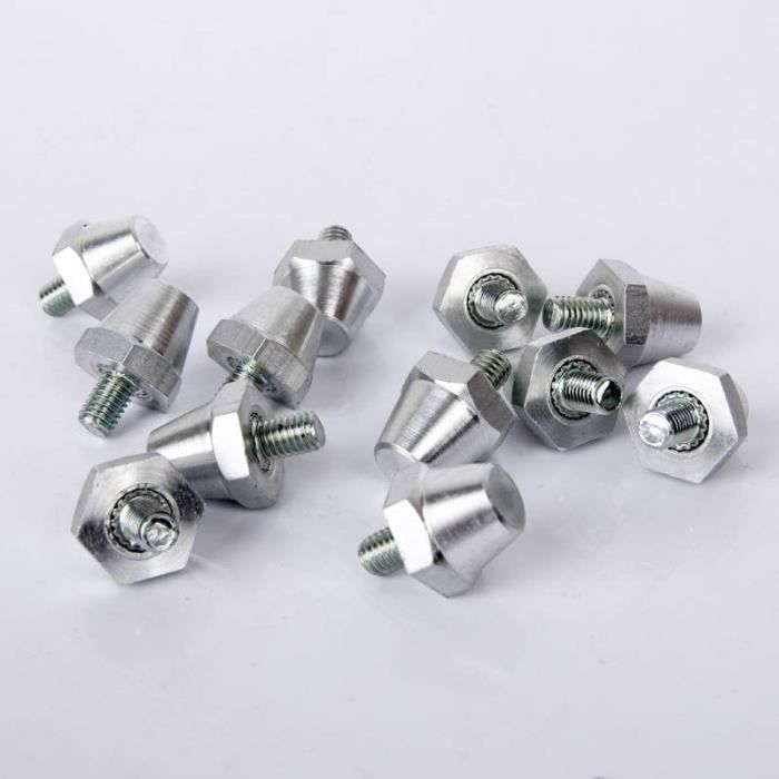 Lot De 12 Crampons De Football En Aluminium - Filetage 5mm, Tailles 11/13/15mm, Avec Clé - 13