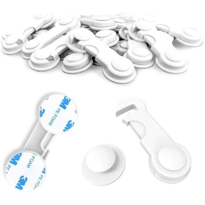 Serrure De SéCurité Pour Placards Et Tiroirs Blanc Verrouillage SéCurité Loquets De SéCurité Serrure De SéCurité Pour Placards Et Tiroirs Blanc Verrouillage SéCurité Loquets De SéCurité