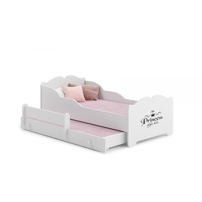 Lit Cottage Charmant Avec éclairage LED - Canapé-lit Pour Enfants En Bois Massif Avec Tente Integree Beige 90 X 200 Cm 91838099