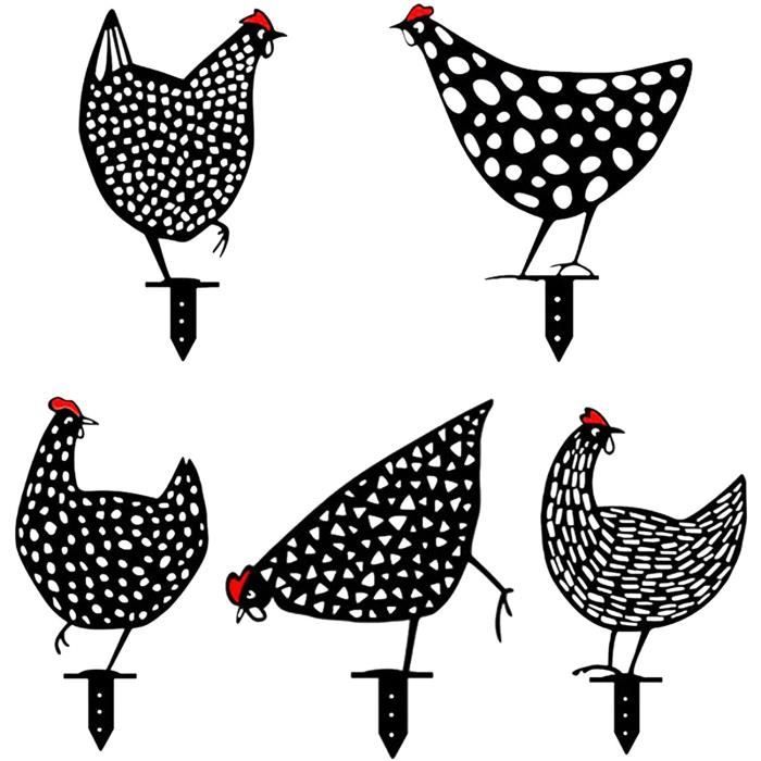 Ornements De Pelouse Extérieure pour Chemin Trottoir Jardin CHSG 3 Pcs Chicken Yard Art Silhouette Exquise De Poulets Piquets De Jardin Décor De Cour Poule Poule Réaliste Art De Cour De Poulet Ornements De Pelouse Extérieure pour Chemin Trottoir Jardin CHSG 3 Pcs Chicken Yard Art Silhouette Exquise De Poulets Piquets De Jardin Décor De Cour Poule Poule Réaliste Art De Cour De Poulet