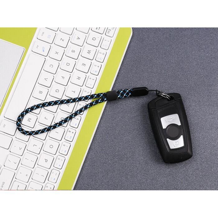 Lanière de dragonne réglable supérieure pour téléphone portable DSLR appareil photo GoPro HERO bleu foncé
