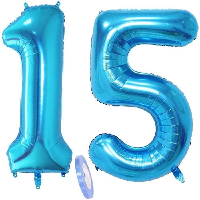 2 Ballons Numeacutero 15 Ballon 15 Ans Anniversaire Bleu Fille Garcon 40 Geacuteant Blue Ballon Figurines Gonflable Heacutelium 1567 Cdiscount Maison 2 Ballons Numeacutero 15 Ballon 15 Ans Anniversaire Bleu Fille Garcon 40 Geacuteant Blue Ballon Figurines Gonflable Heacutelium 1567 Cdiscount Maison