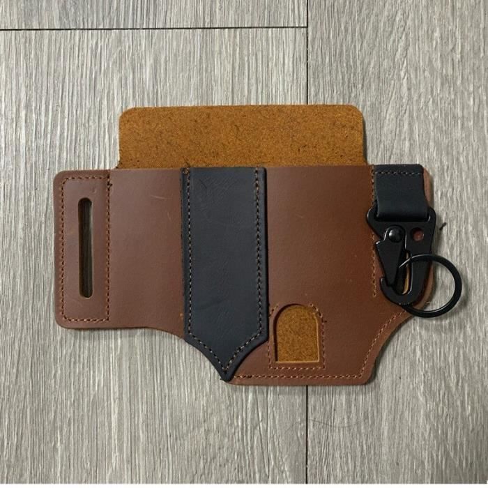 Sac à main,Étui en cuir pour ceinture tactique multifonctionnelle,pour
