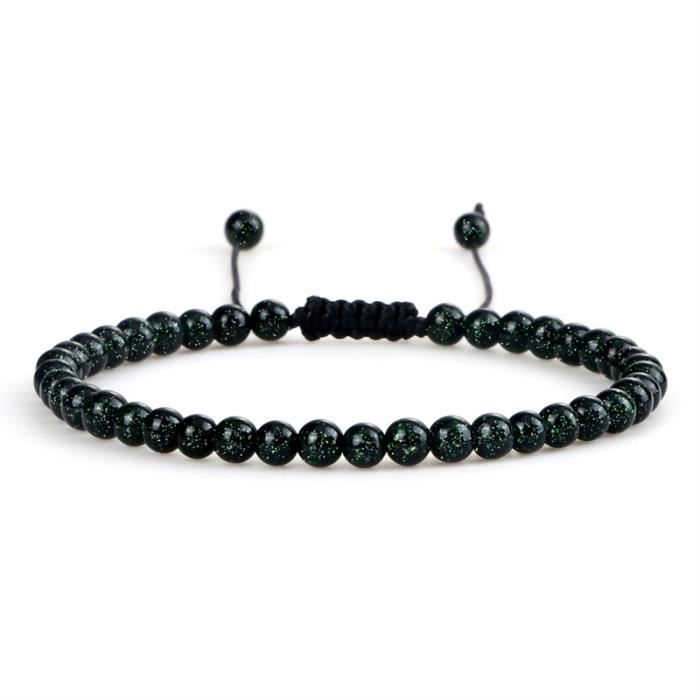 Bracelet Homme Perles Et Croix UKCOCO - Lot De 2, Ajustable, Style Punk/unisexe - Idéal Fête Des Pères Ou Cadeau