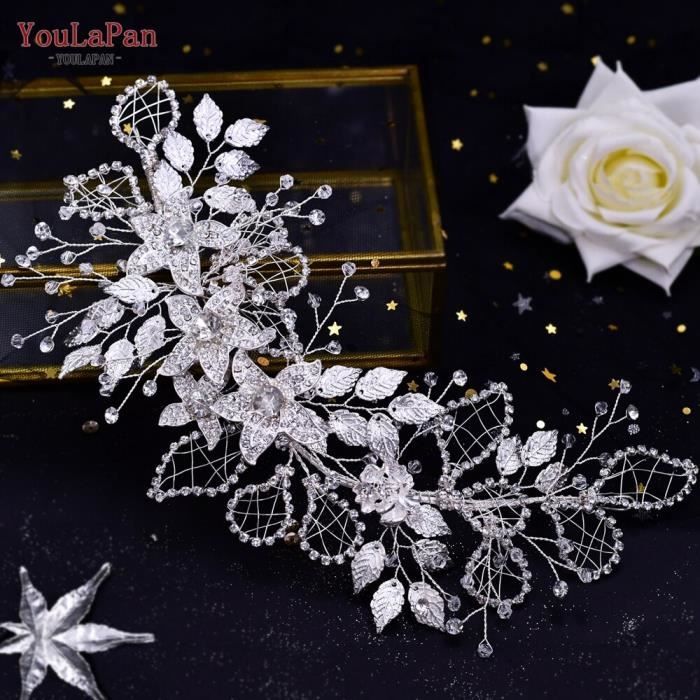 Diadème Mariage En Cristal Doré – Couronne Princesse Pour Femme Et Fille (Anniversaire, Fête, Bal)