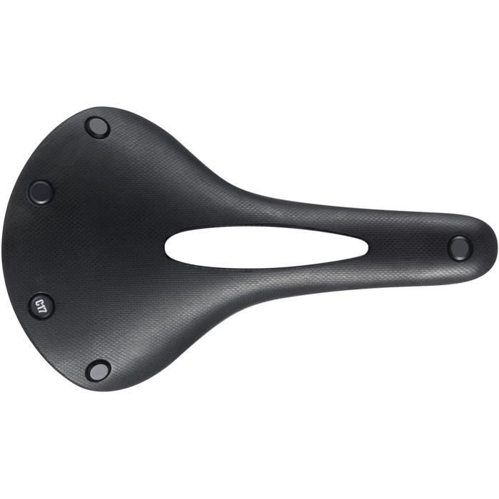 Selle Brooks Cambium C17 Carved All Weather - Noir - Trekking/Voyage - Poids 446g - Sans Suspension