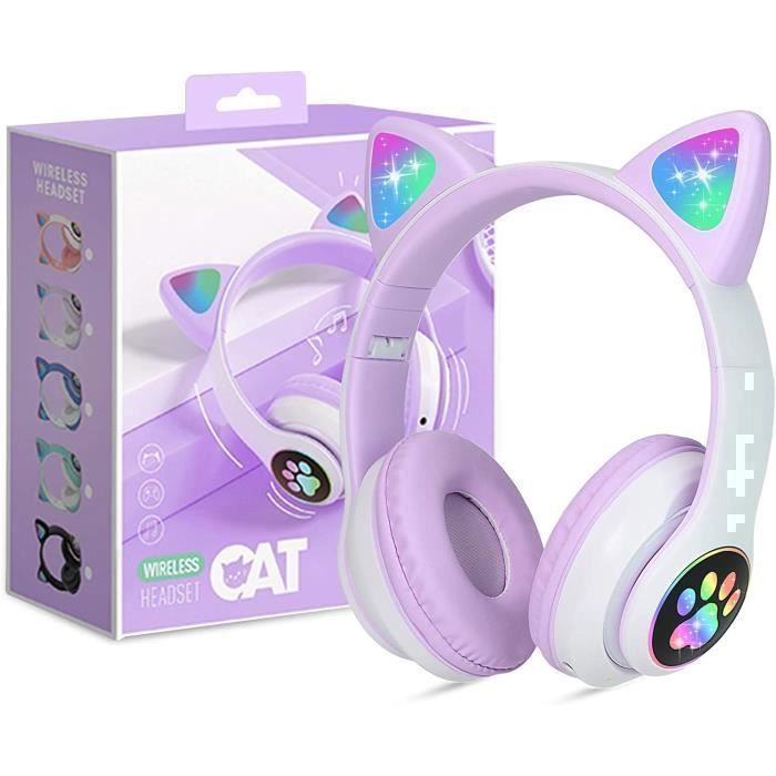 Casque Enfant Hisonc Pliable Avec Limiteur De Volume - Pliable - Neuf