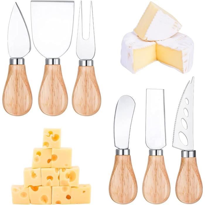 Lot De 12 Couteaux Argentés – 6 Couteaux De Table 26cm + 6 Couteaux à Fromage 21cm