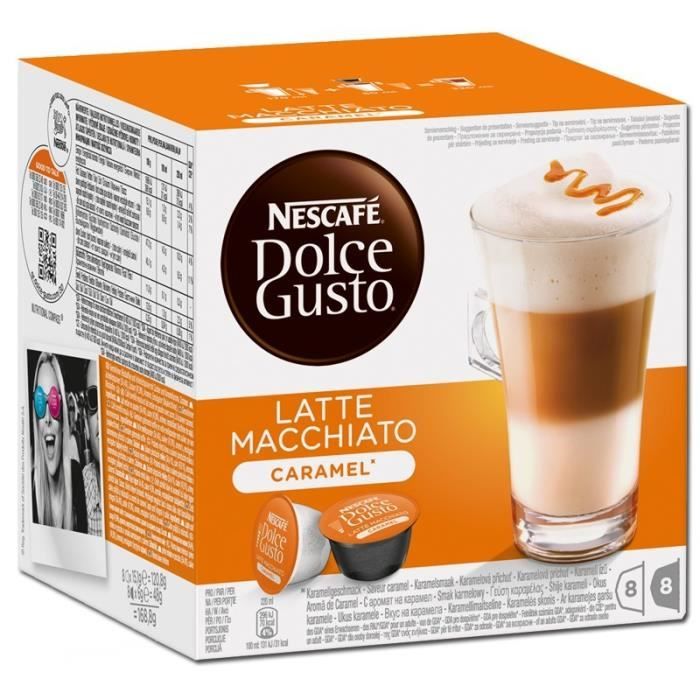 Dolce Gusto Latte Macchiato Caramel, Café, 16 capsules Cdiscount Au