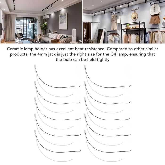10 Douilles E14 Pour Ampoules LED - Support Culot Petit, DIY Et Décoration Maison