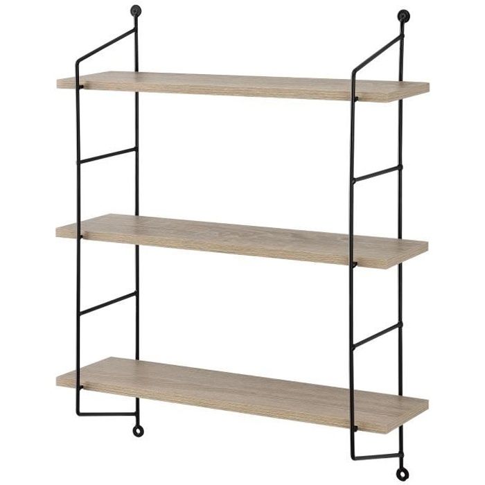 En Casa Etagere Murale Avec 3 Tablettes Avec Cadre D Acier Avec Aspect En Bois 48 X 15 Cm Achat Vente Etagere Murale En Casa Etagere Murale Cdiscount