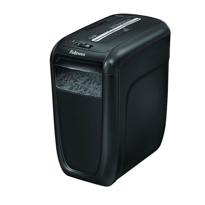 Destructeur personnel - FELLOWES - 60Cs - Capacité 10 feuilles - Coupe croisée - 22L corbeille