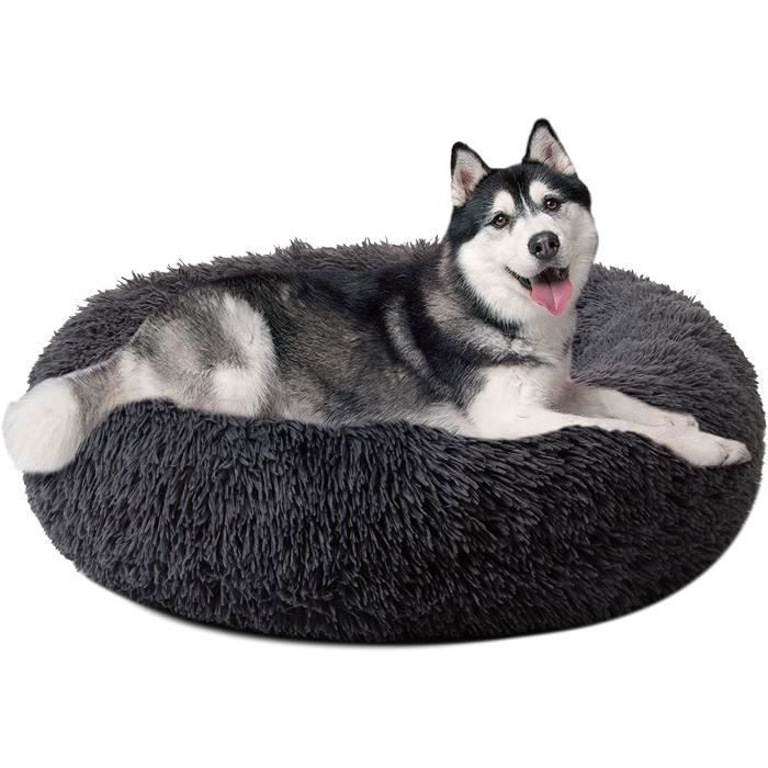 Comparer les prix de Panier rond pour chien coussin pour chat panier donut Ø 100 cm (3XL) Gris clair