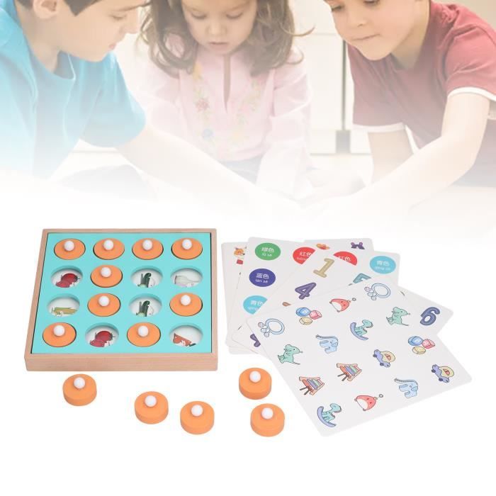 Yozexin Flip Chess Memory - Jeu De Mémoire Et De Motricité Pour 2 à 4 Joueurs - Idéal En Famille