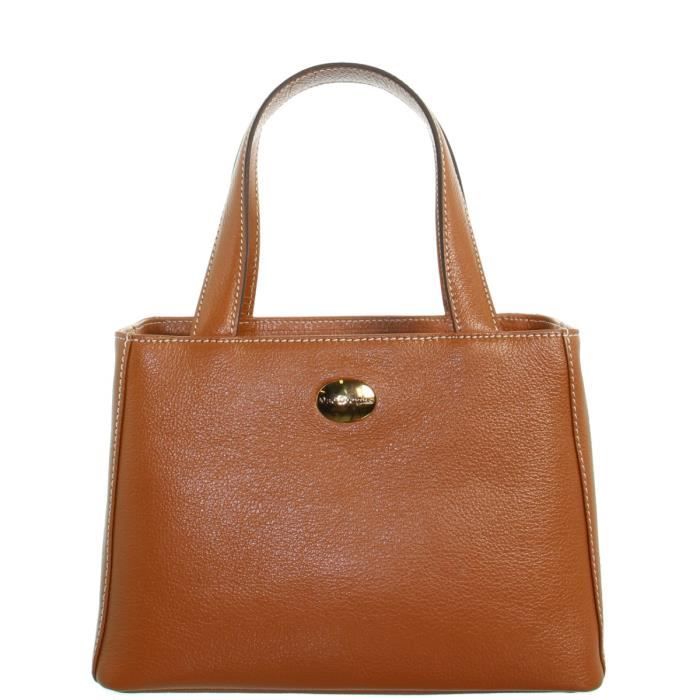 Sac a main Gain Vintage Mac Douglas cuir ref 47611 91 Chatain Marron Cdiscount Bagagerie Maroquinerie
