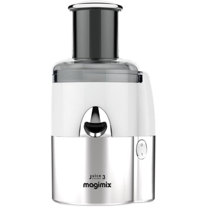 Extracteur de jus - MAGIMIX - Juice Expert 3 blanc - 400 W - Goulotte extra large - Multifonction 3 en 1