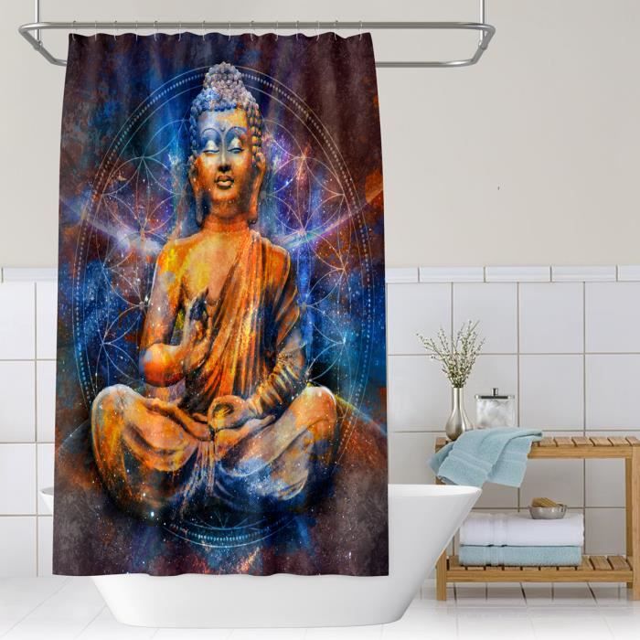 Stickers Porte Poster 3D Vert Bambou Lotus Cygne Zen - 90x200cm Papier Peint Trompe L'Oeil Amovible
