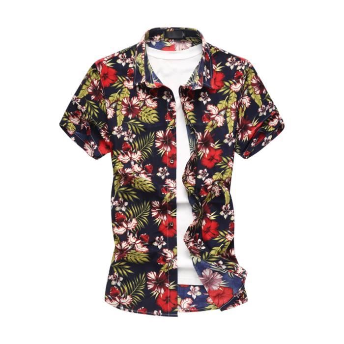 chemise homme a fleur