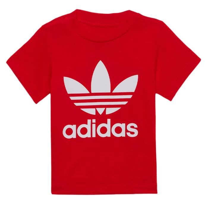T-shirt Rouge Bébé Garçon Adidas HE2189