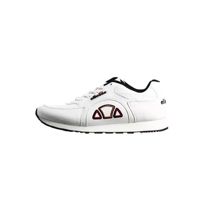 Basket Ellesse - RUNNING 2 ELLESSE RETRO - Homme - Blanc - Lacets - Synthétique - Plat