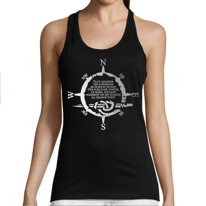 Debardeur Femme Nord Sud Faut Arreter Ces Conneries Citation Humoristique Kaamelott Pour Les Fans De Perceval Cadeau Ideal Noir Cdiscount Pret A Porter