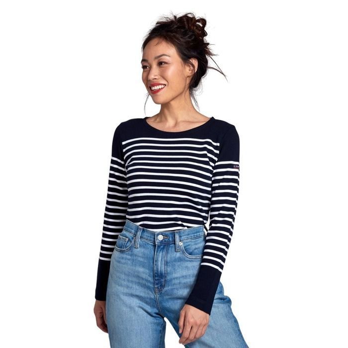 Marinière AMIRAL ARMORLUX Femme Manches longues Col bateau - Main Image